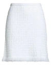Luisa Spagnoli Woman Mini Skirt White Size Xl Viscose, Polyamide, Cotton In White