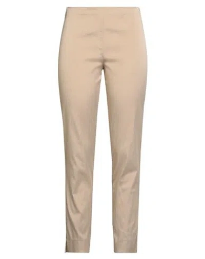 Luisa Spagnoli Woman Pants Beige Size L Viscose, Acetate, Polyamide, Elastane In Neutral