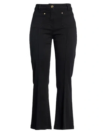 Luisa Spagnoli Woman Pants Black Size 12 Cotton, Elastane