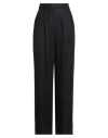 Luisa Spagnoli Woman Pants Black Size 12 Linen