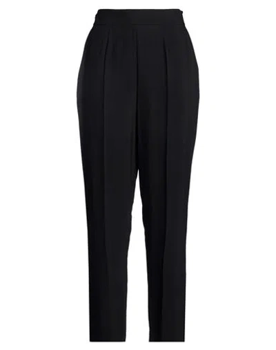 Luisa Spagnoli Woman Pants Black Size 12 Viscose, Elastane
