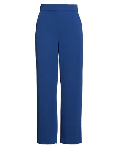 Luisa Spagnoli Woman Pants Blue Size 14 Polyester