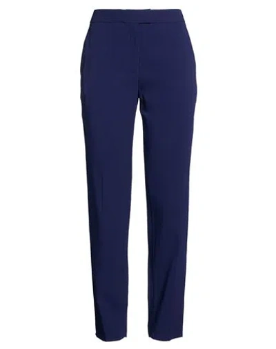 Luisa Spagnoli Woman Pants Blue Size 4 Acetate, Viscose, Elastane