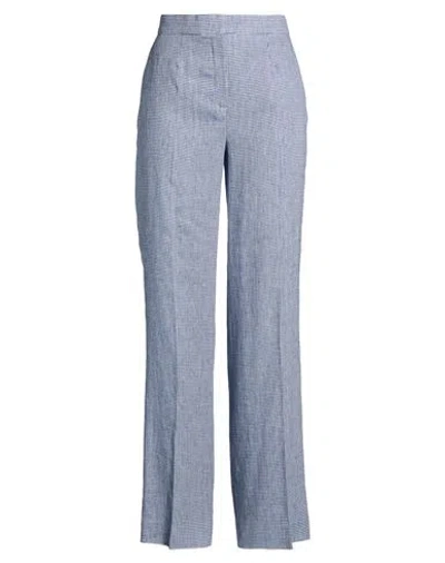 Luisa Spagnoli Woman Pants Light Blue Size 14 Linen, Cotton, Lyocell