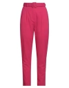 Luisa Spagnoli Woman Pants Magenta Size 12 Polyester, Wool, Elastane In Pink