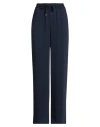 Luisa Spagnoli Woman Pants Midnight Blue Size Xl Polyester In Blue