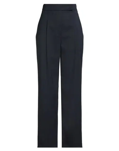 LUISA SPAGNOLI LUISA SPAGNOLI WOMAN PANTS NAVY SIZE 12 POLYESTER, WOOL, ELASTANE