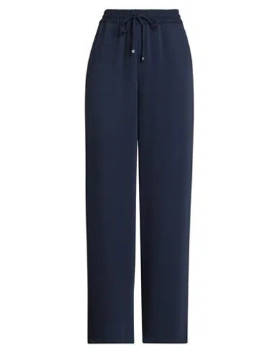 Luisa Spagnoli Woman Pants Navy Size L Polyester In Blue
