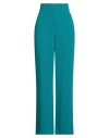 Luisa Spagnoli Woman Pants Turquoise Size 14 Polyester In Blue