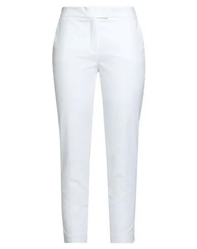 Luisa Spagnoli Woman Pants White Size 10 Cotton, Elastane