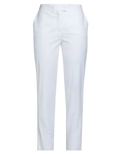 Luisa Spagnoli Woman Pants White Size 12 Cotton, Elastane