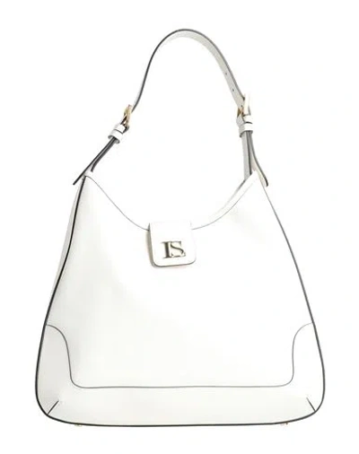 Luisa Spagnoli Woman Shoulder Bag Ivory Size - Leather