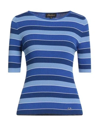 Luisa Spagnoli Woman Sweater Blue Size Xl Viscose, Polyamide