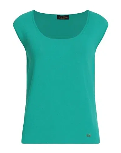 Luisa Spagnoli Woman Sweater Green Size Xl Viscose, Polyamide