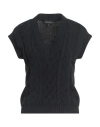 Luisa Spagnoli Woman Sweater Midnight Blue Size Xl Cotton, Polyamide