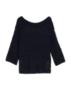 Luisa Spagnoli Woman Sweater Navy Size Xl Viscose, Polyamide, Polyester