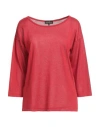 Luisa Spagnoli Woman Sweater Red Size Xl Viscose, Polyester