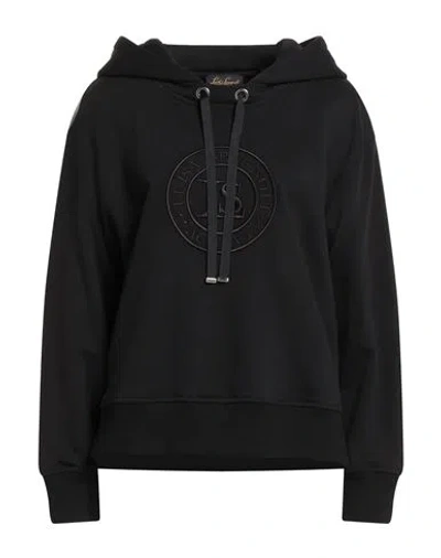 Luisa Spagnoli Woman Sweatshirt Black Size Xl Cotton, Polyester