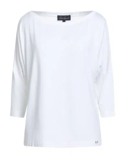 Luisa Spagnoli Woman T-shirt White Size L Viscose, Elastane