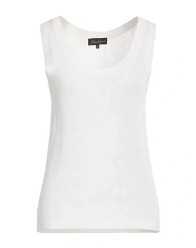 Luisa Spagnoli Woman Tank Top Off White Size L Viscose, Polyamide