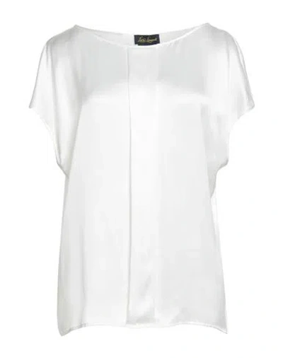 Luisa Spagnoli Woman Top White Size L Silk