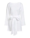 Luisa Spagnoli Woman Top White Size Xl Linen In White