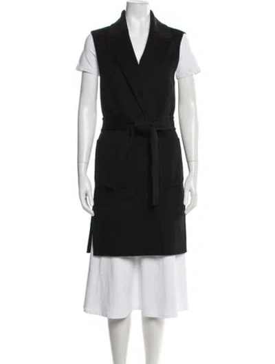 Pre-owned Luisa Spagnoli Wool Coat In Black