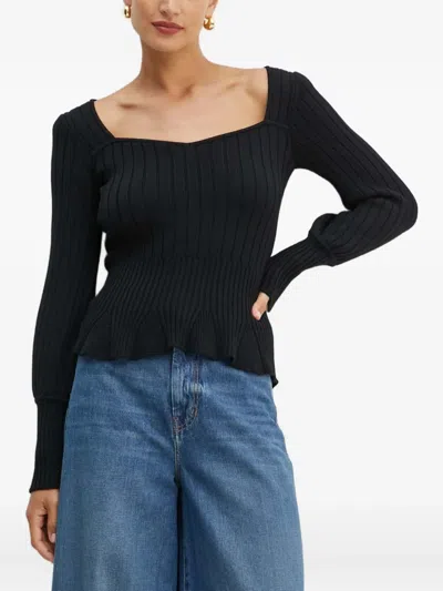 Luisa Spagnoli Wool Sweater In Black