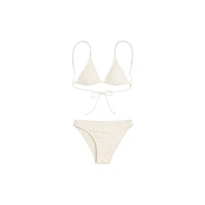 Luisadelmar Swimwear Women's White Chimi Bikini In Perla