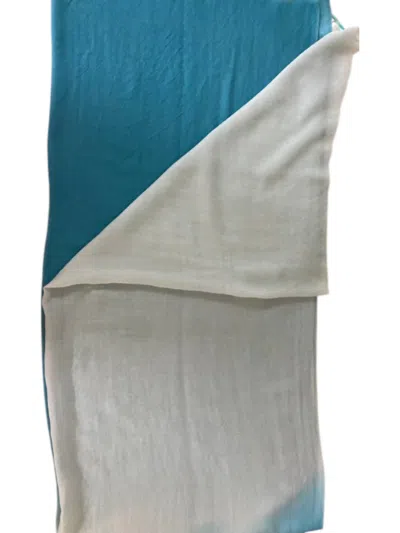 Luiv Firenze Cashmere Pashmina Shawl In Turquoise In Blue