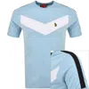 Luke 1977 Calvia Chevron T Shirt Blue In Blue