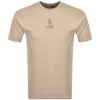 Luke 1977 Centre Fold T Shirt Beige In Beige