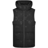 Luke 1977 Egrit Hooded Gilet Black In Black