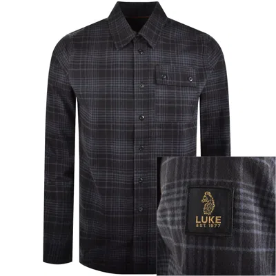 Luke 1977 Eightoaks Checked Shirt Black