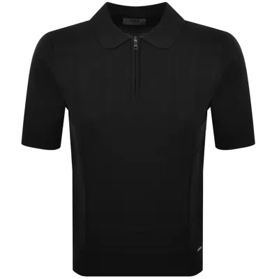 Luke 1977 Elgin Knit Check Polo Black