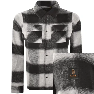 Luke 1977 Ettrick Overshirt Charcoal Grey