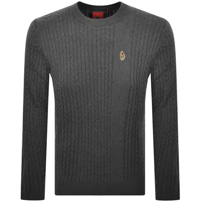 Luke 1977 Horton 1000 Knit Jumper Grey In Gray