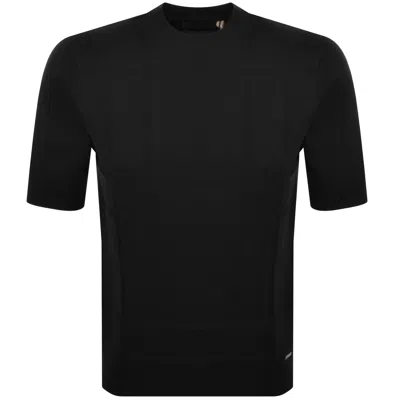 Luke 1977 Lerwick Tonal Knit T Shirt Black