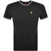 Luke 1977 Looper Tipped T Shirt Black In Black