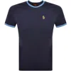 Luke 1977 Looper Tipped T Shirt Navy In Navy