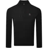 Luke 1977 Merton Funnel Knit Jumper Black In Black