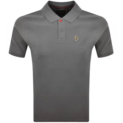 Luke 1977 New Mead Polo T Shirt Grey In Gray