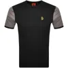 Luke 1977 Ringer Contrast T Shirt Black In Black