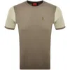 Luke 1977 Ringer Contrast T Shirt Hard Nut In Brown