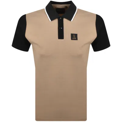 Luke 1977 Saddleworth Polo T Shirt Brown