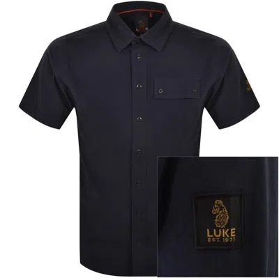 Luke 1977 Short Sleeve Kilmartin Shirt Navy