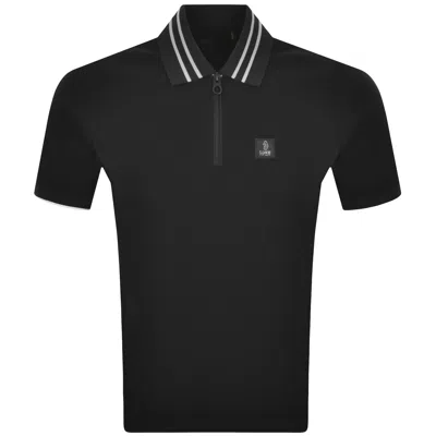 Luke 1977 Throop Zip Polo Black