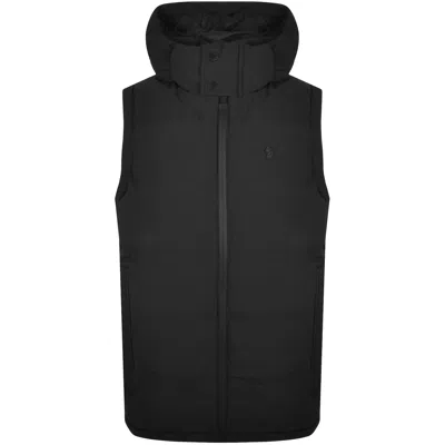 Luke 1977 Vienna Hooded Gilet Black