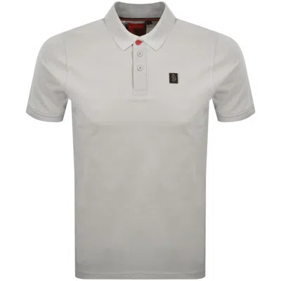 Luke 1977 Williams Polo T Shirt Ice Grey In Brown