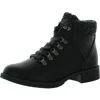 Lukees By Muk Luks Hiker Denali Womens Faux Leather Memory Foam Hiking Boots In Black